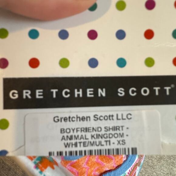 Gretchen Scott Women' XS Animal Kingdom Boyfriend Shirt  NWT - Picture 5 of 5